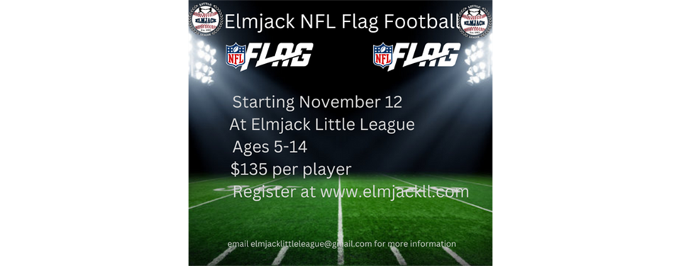 Register for NFL Flag Football Today!